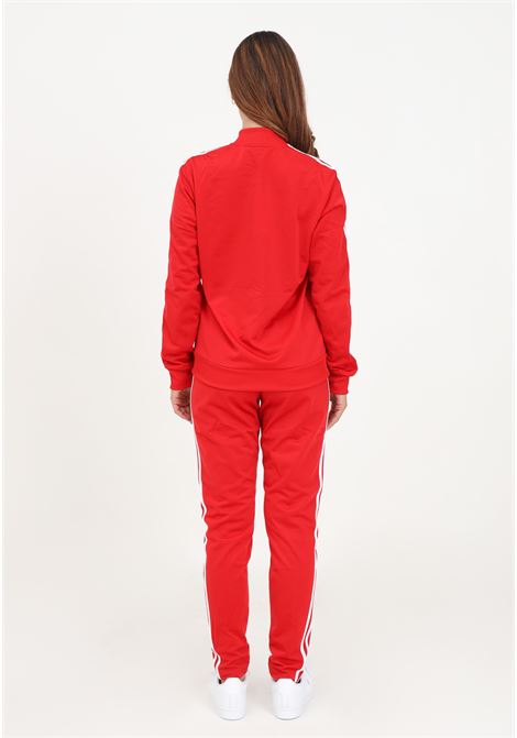 Essentials 3-Stripes red tracksuit for women ADIDAS PERFORMANCE | IJ8784.